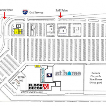 Plan of mall Clear Lake Center