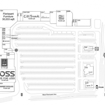 Plan of mall Clocktower Place