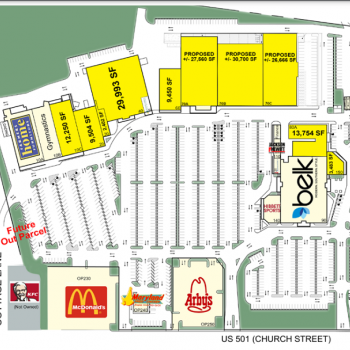 Plan of mall Coastal Centre