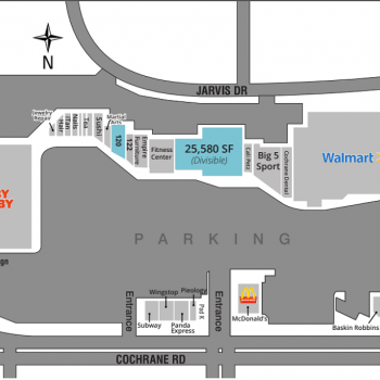 Plan of mall Cochrane Plaza
