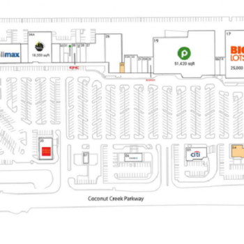Plan of mall Coconut Creek Plaza