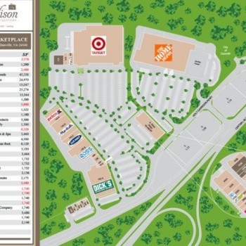 Plan of mall Coleman MarketPlace