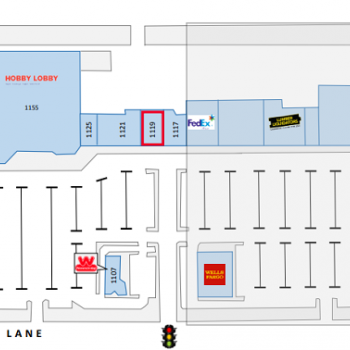 Plan of mall College Square Shopping Center