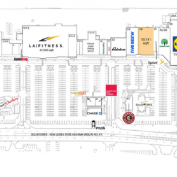 Plan of mall Collegetown Shopping Center