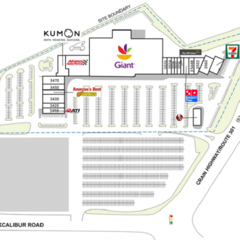 Plan of mall Collington Plaza