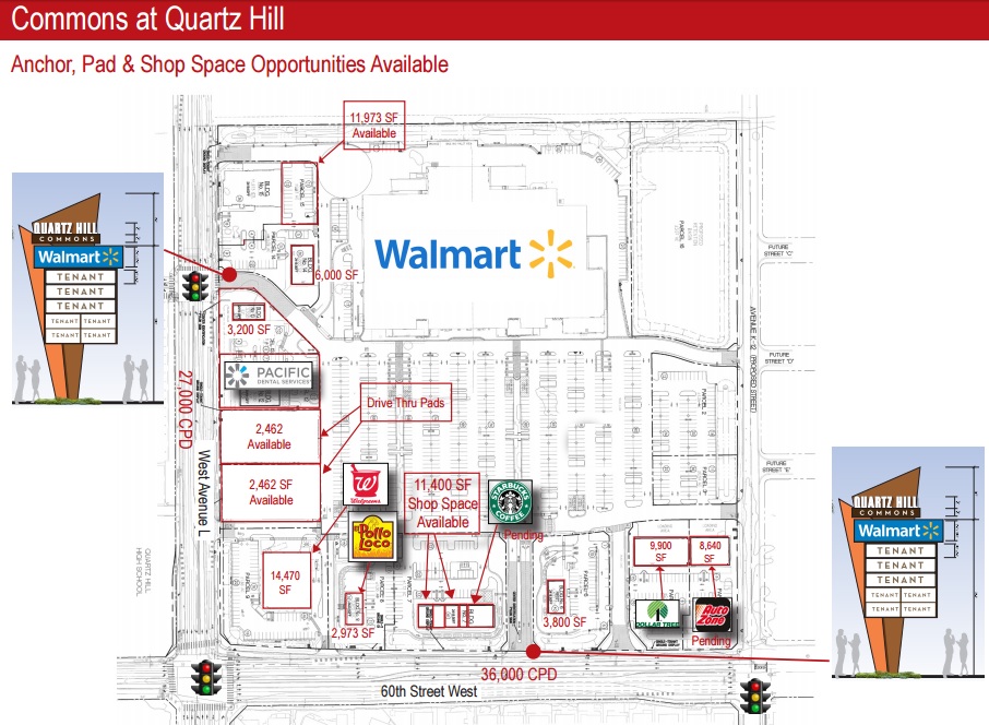 Commons at Quartz Hill store list, hours, (location Lancaster