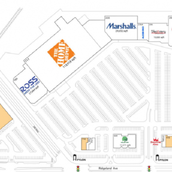 Plan of mall Commons of Chicago Ridge