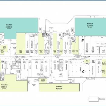 Plan of mall Conestoga Mall