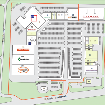 Plan of mall Conway Towne Center