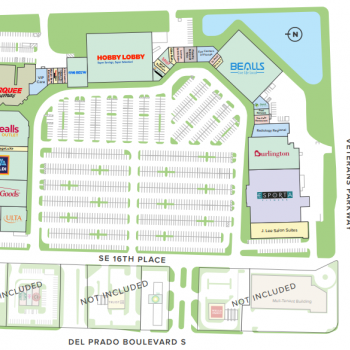 Plan of mall Coralwood Shopping Center