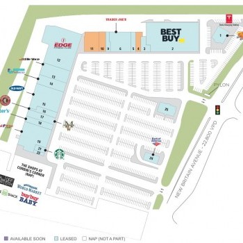 Plan of mall Corbins Corner Shopping Center