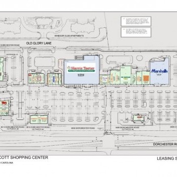 Plan of mall Corners at Westcott