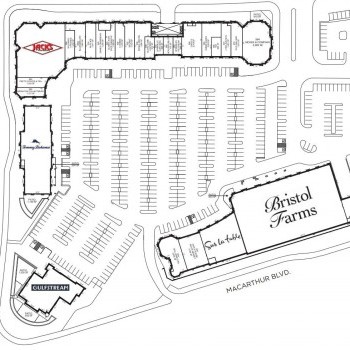 Plan of mall Corona Del Mar Plaza