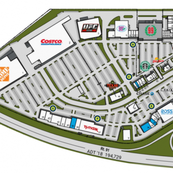 Plan of mall Corona Hills Plaza