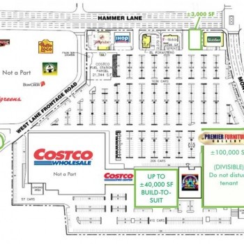 Plan of mall Costco Plaza