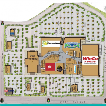 Plan of mall Country Club Plaza Sacramento