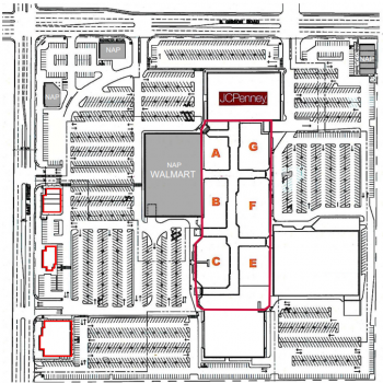 Plan of mall County Fair Mall