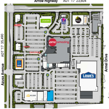 Plan of mall Covina Town Square
