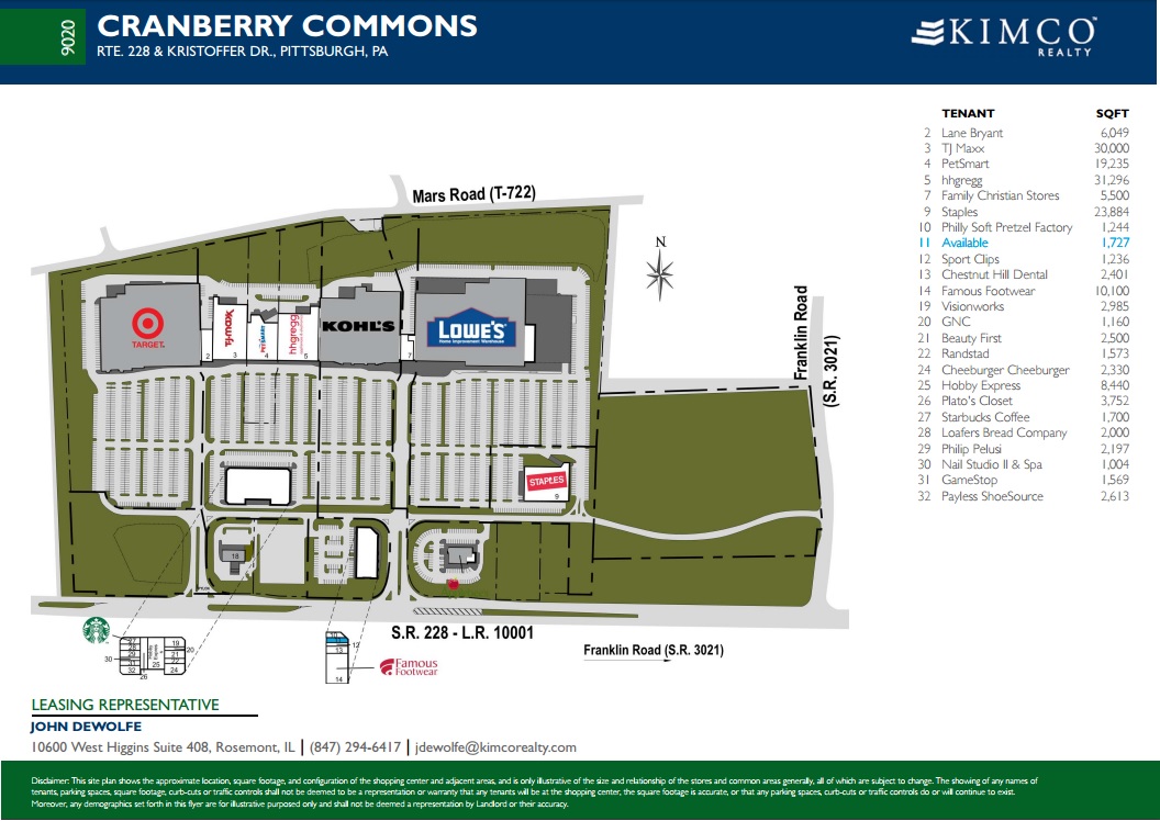 T.J. Maxx in Cranberry Commons store location, hours (Cranberry