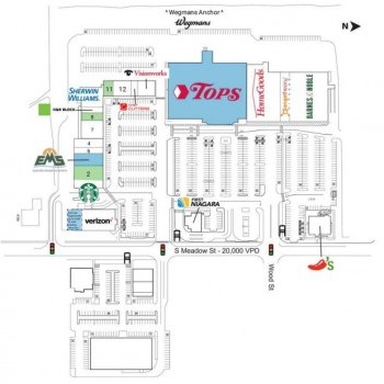 Plan of mall Creekside Plaza (ex Tops Plaza)