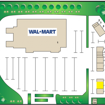 Plan of mall Creswell Plaza