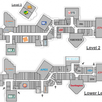 Plan of mall Crossgates Commons