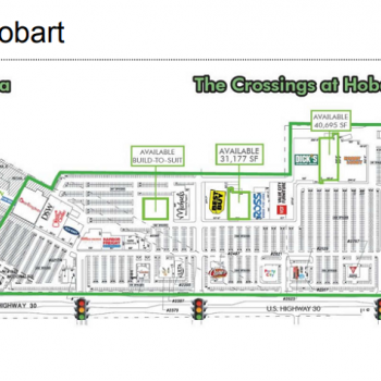 Plan of mall Crossings at Hobart