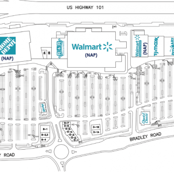 Plan of mall Crossroads at Santa Maria