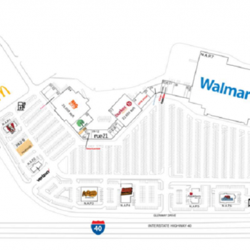 Plan of mall Crossroads Center