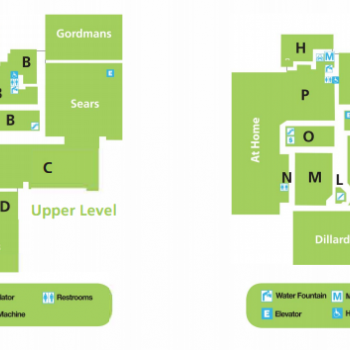 Plan of mall Crossroads Mall