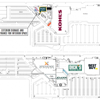 Plan of mall Crossroads of Roseville