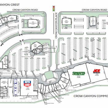 Plan of mall Crow Canyon Commons