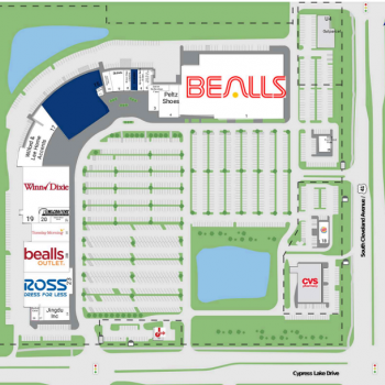 Plan of mall Cypress Trace