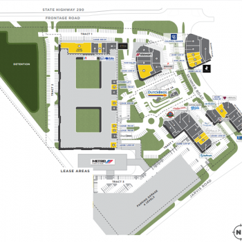 Plan of mall Cypress Village Station