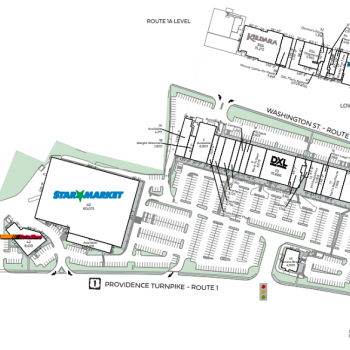 Plan of mall Dedham Plaza