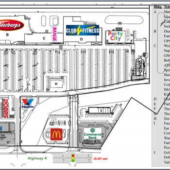 Plan of mall Deer Creek Crossing