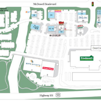 Plan of mall Deer Creek Village