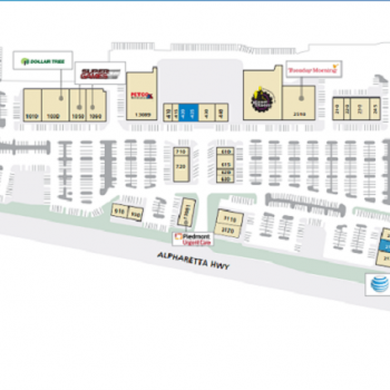 Plan of mall Deerfield Place