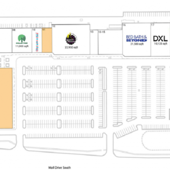 Plan of mall Delta Center