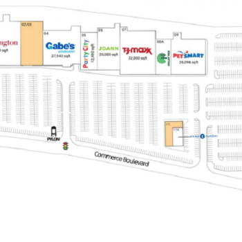 Plan of mall Dickson City Crossings
