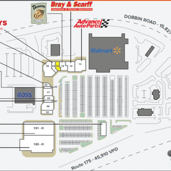 Plan of mall Dobbin Center