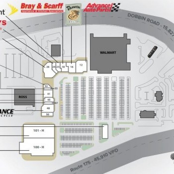 Plan of mall Dobbin Center