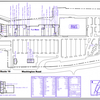 Plan of mall Donaldson's Crossroads