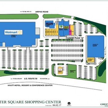 Plan of mall Dorchester Square Shopping Center