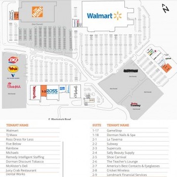 Plan of mall Dorman Centre