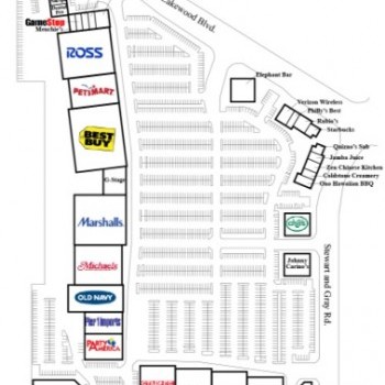 Plan of mall Downey Landing