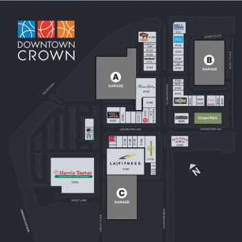 Plan of mall Downtown Crown