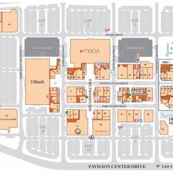 Plan of mall Downtown Summerlin