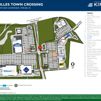 Plan of mall Dulles Town Crossing
