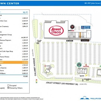 Plan of mall Dyer Town Center